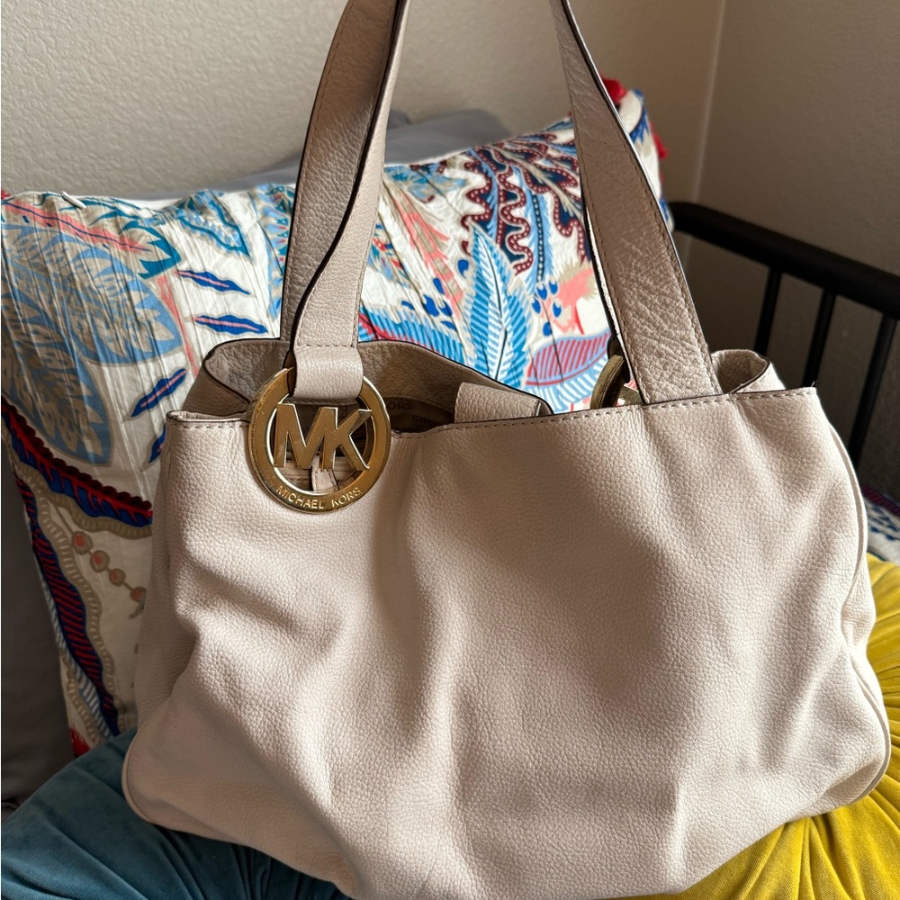 Michael Kors Cream Tote Bag